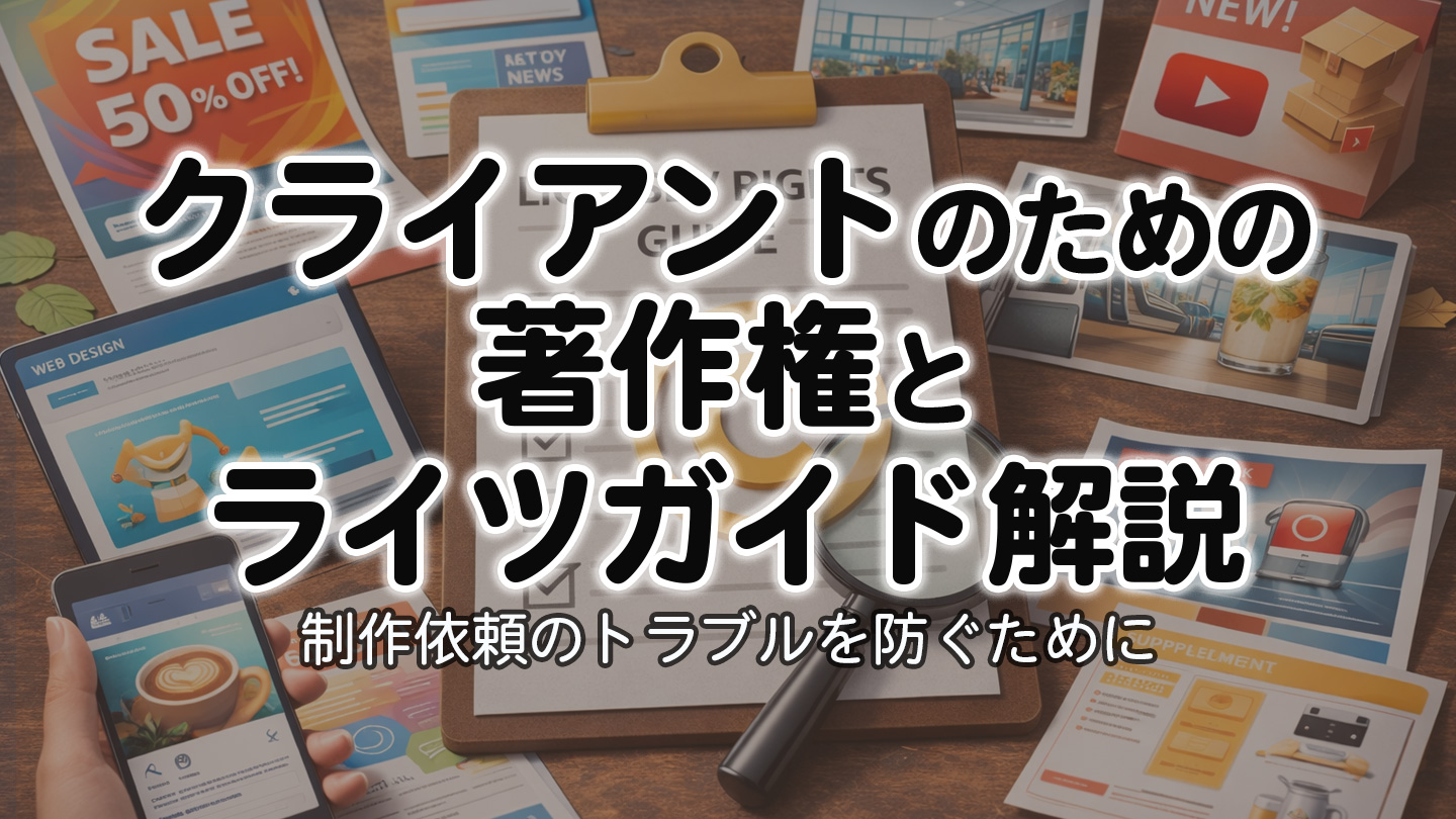 クライアントのための著作権とライツガイド解説｜制作依頼のトラブルを防ぐために